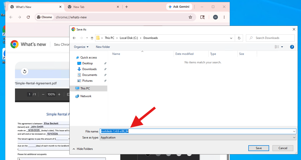 Passo 01: Baixe o RustDesk