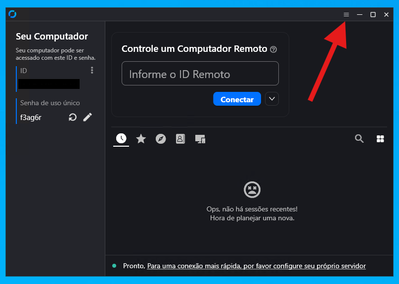 Passo 04: Entrando nas configurações